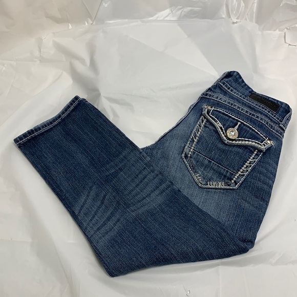 WOMEN’S Daytrip Blue Aquarius Straight Leg Jean Size 26 - Picture 3 of 10